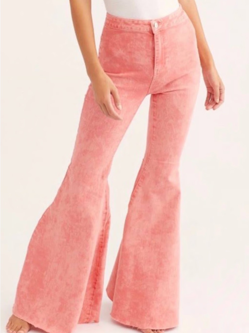 We The Free New Coral Pink Flare Jeans,26